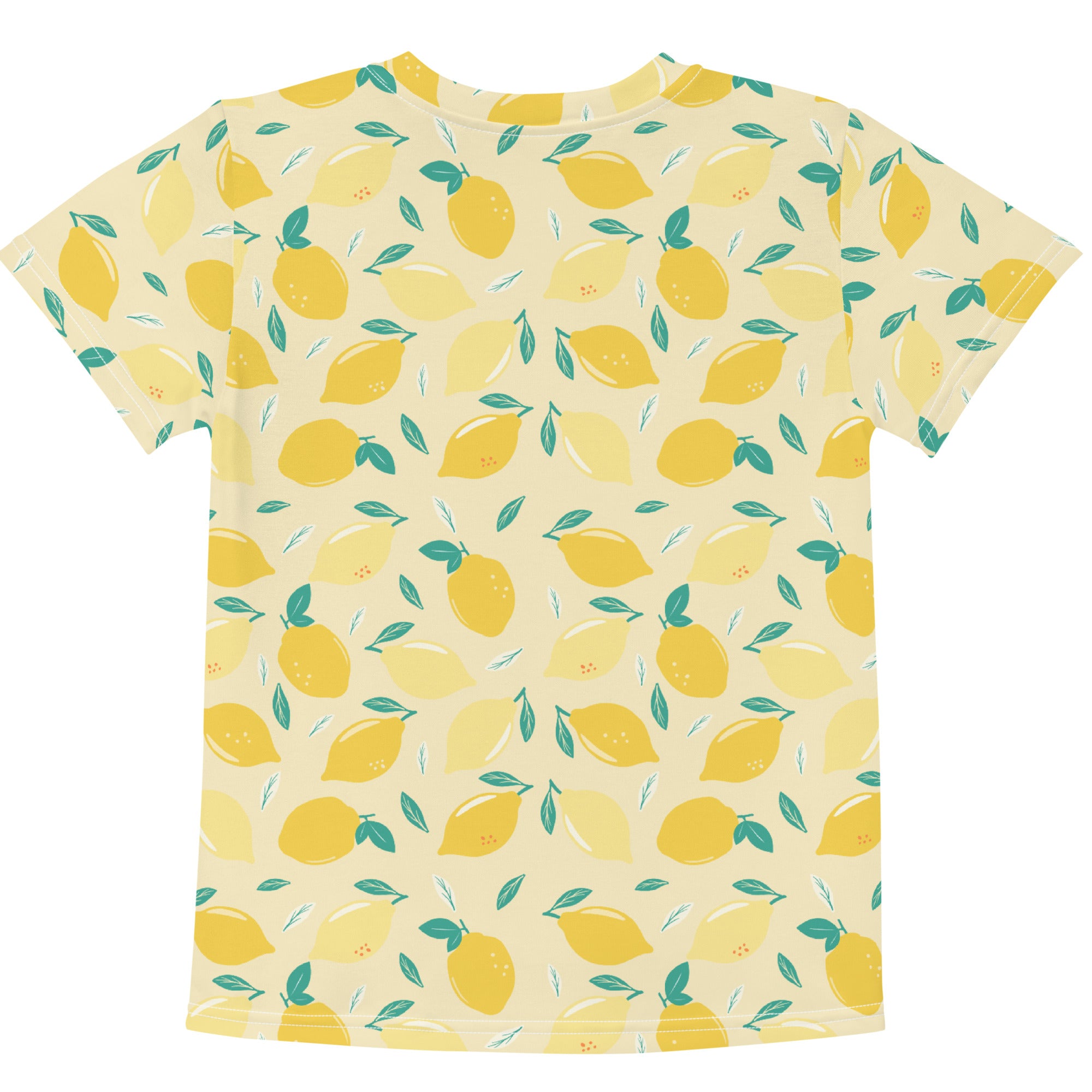 back side of the lemon design shirt