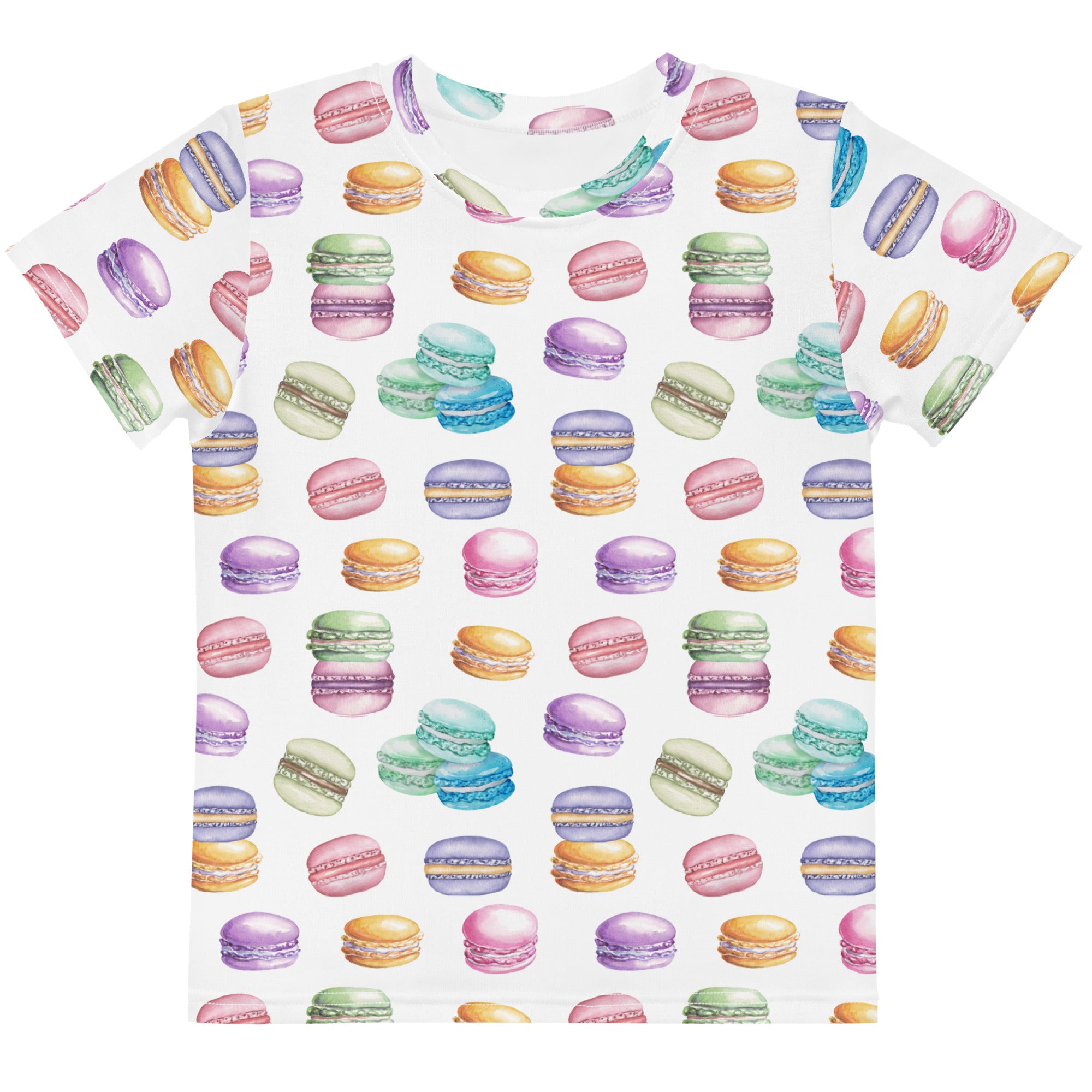 cute kids shirt with french macarons