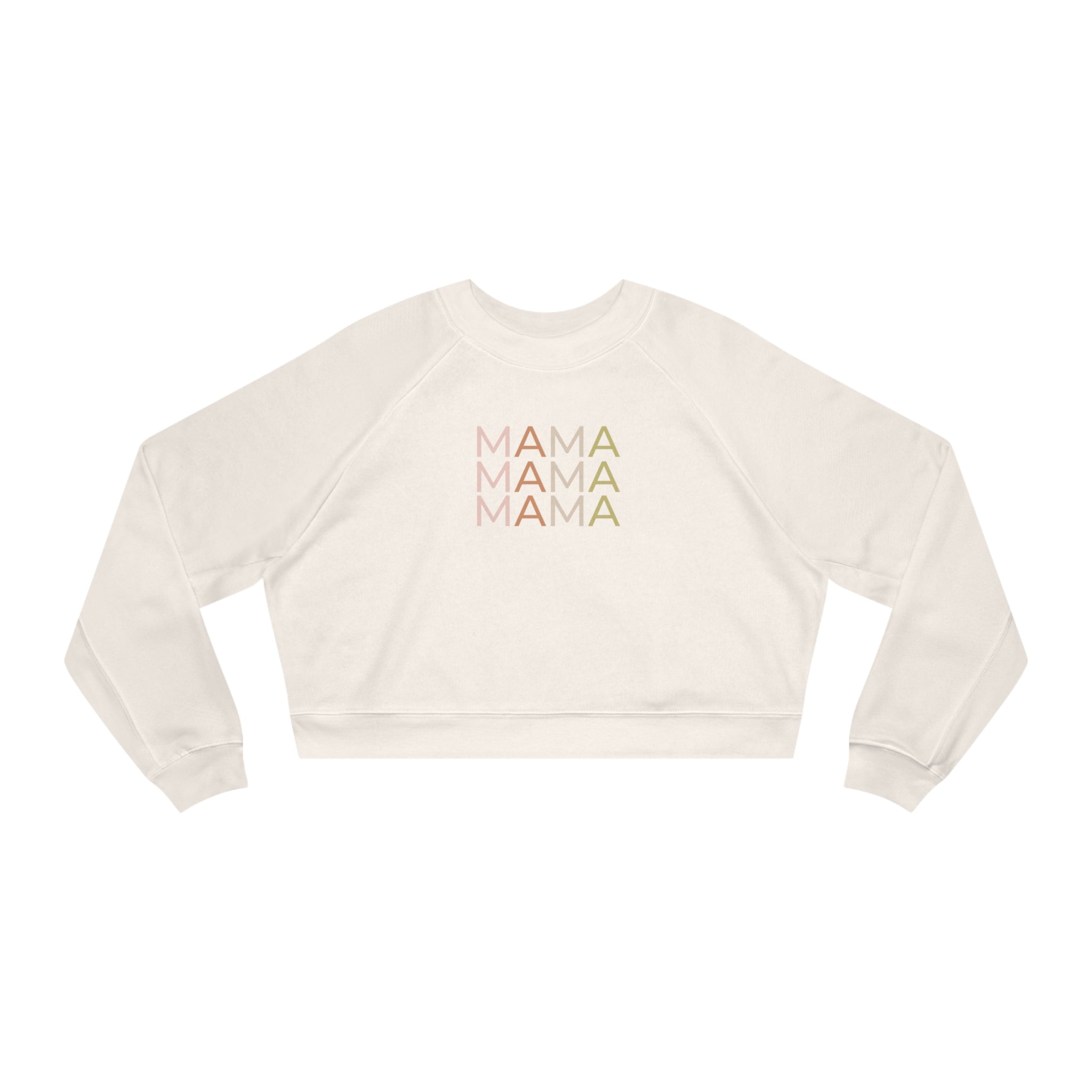 White mana cropped sweatshirt