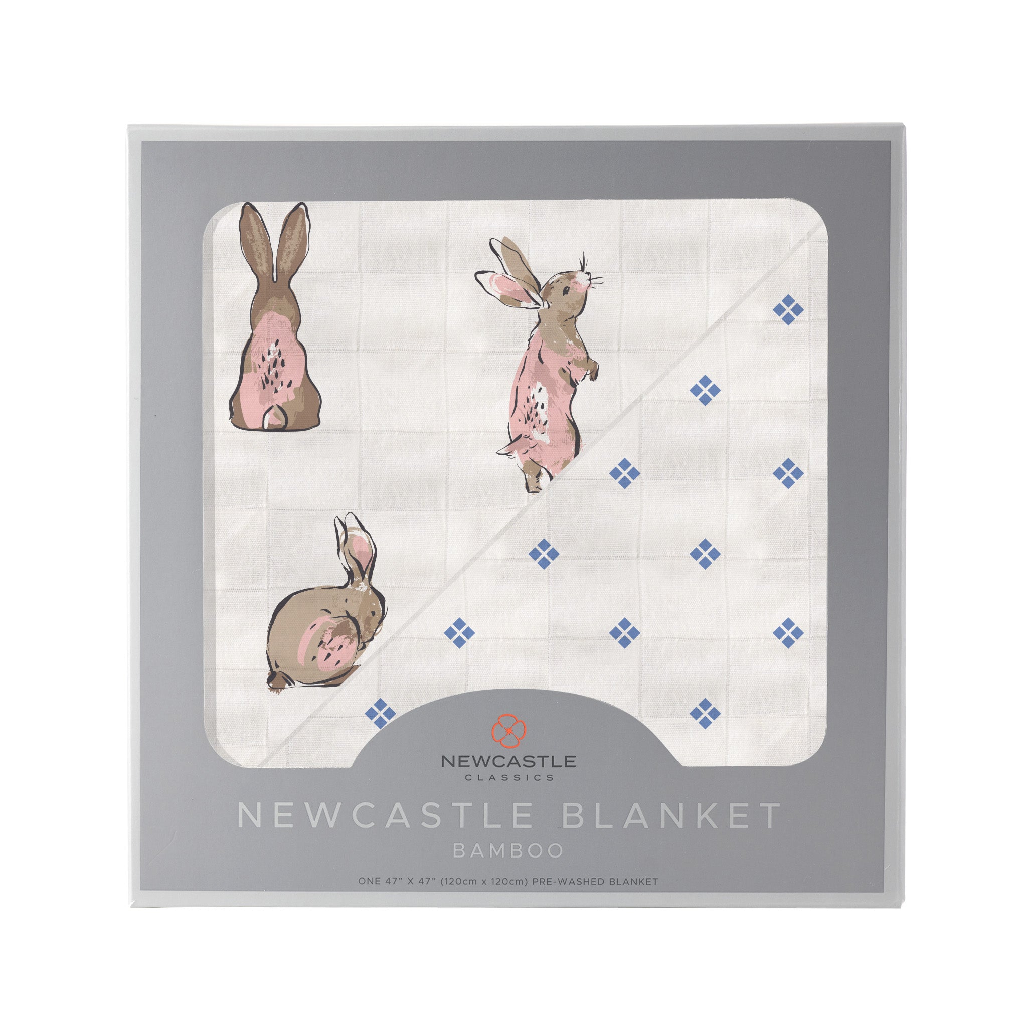 Beautiful baby blanket with bunnies