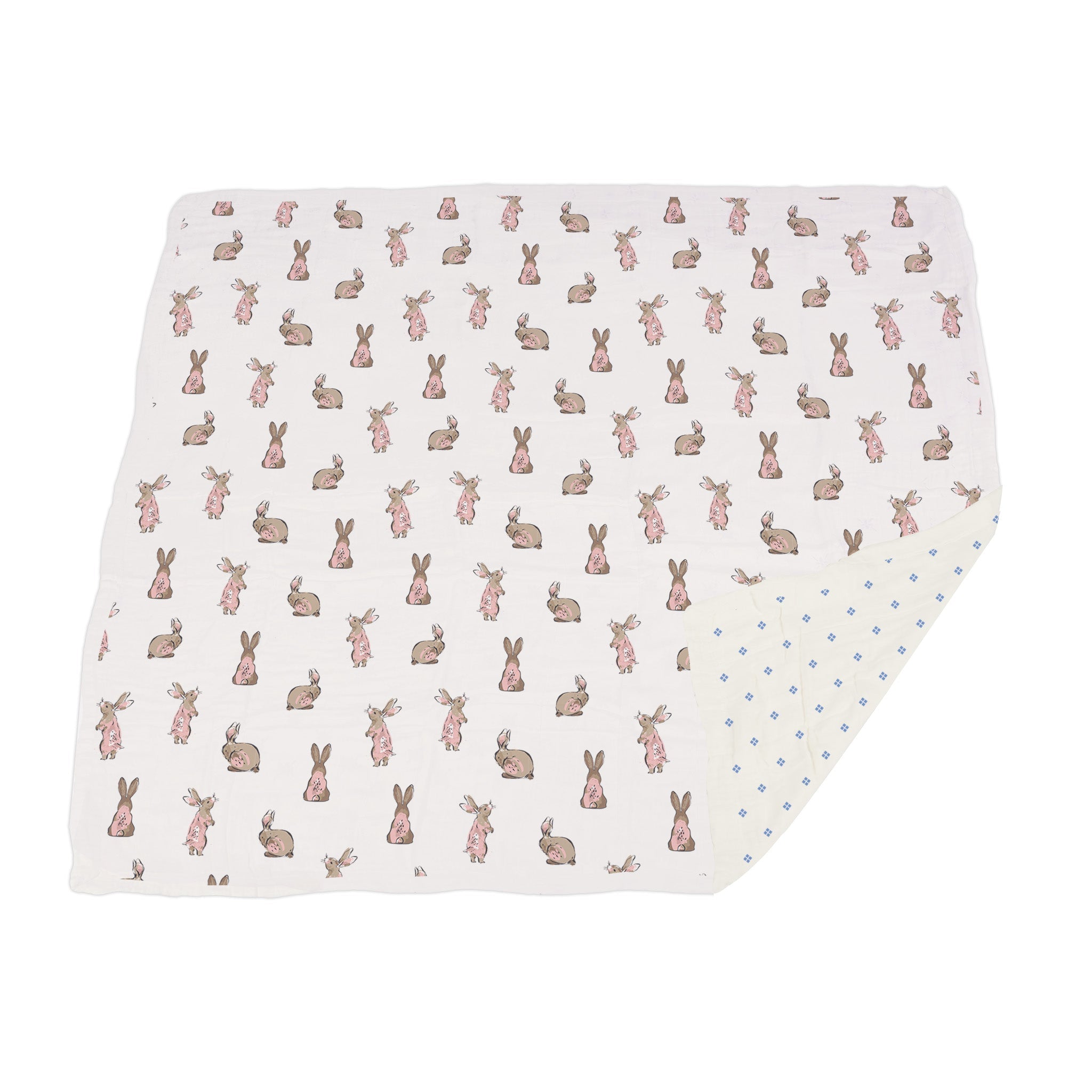 Large blanket for babies with bunnies