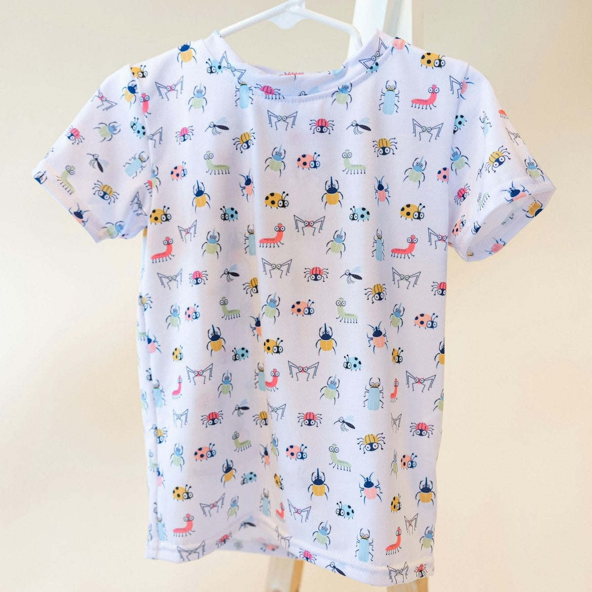 hanging shirt with garden cute crawlies