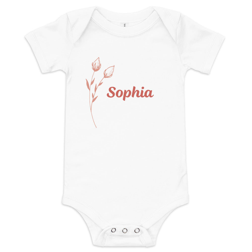 One piece personalized with dahlia