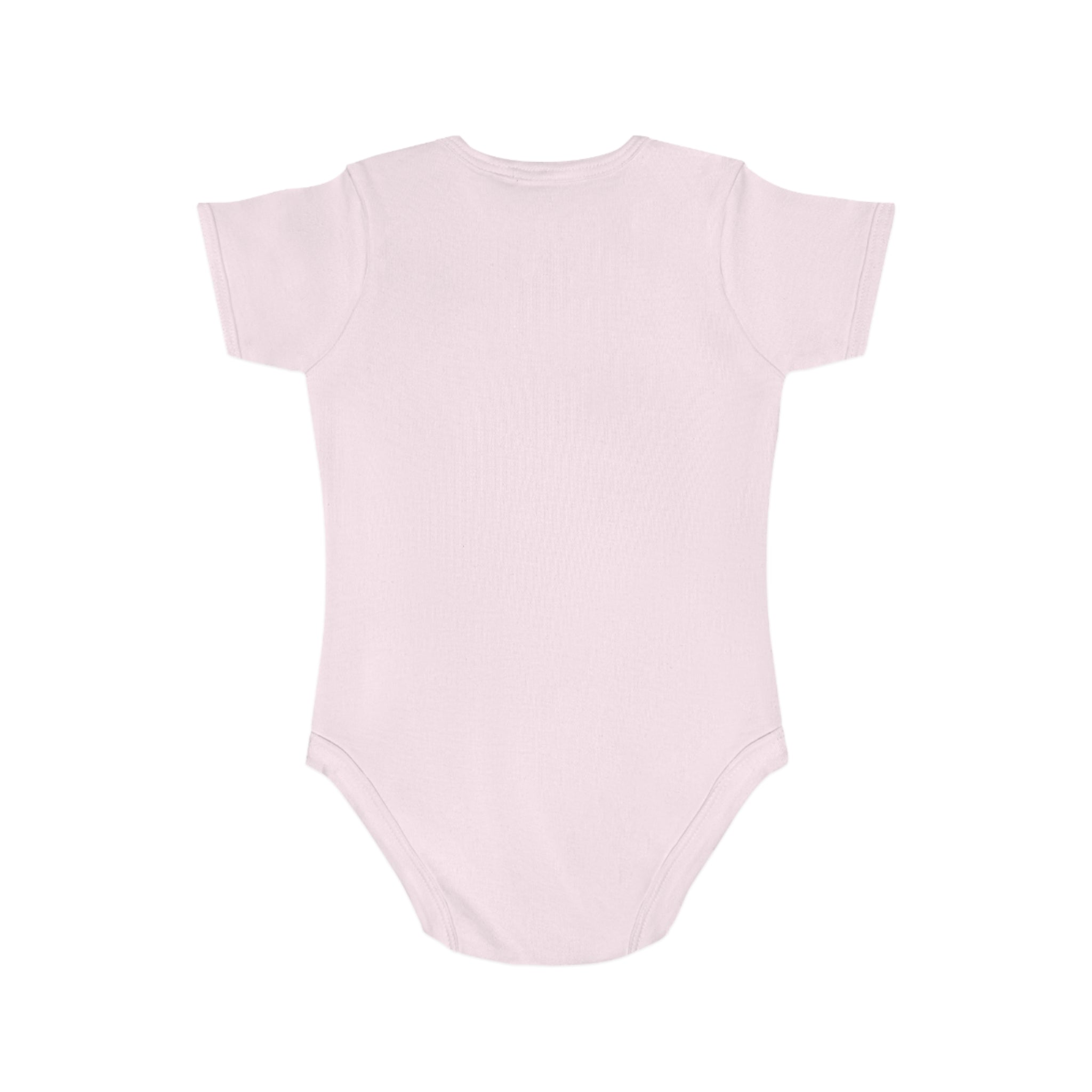 Back side of a cute pink onesie