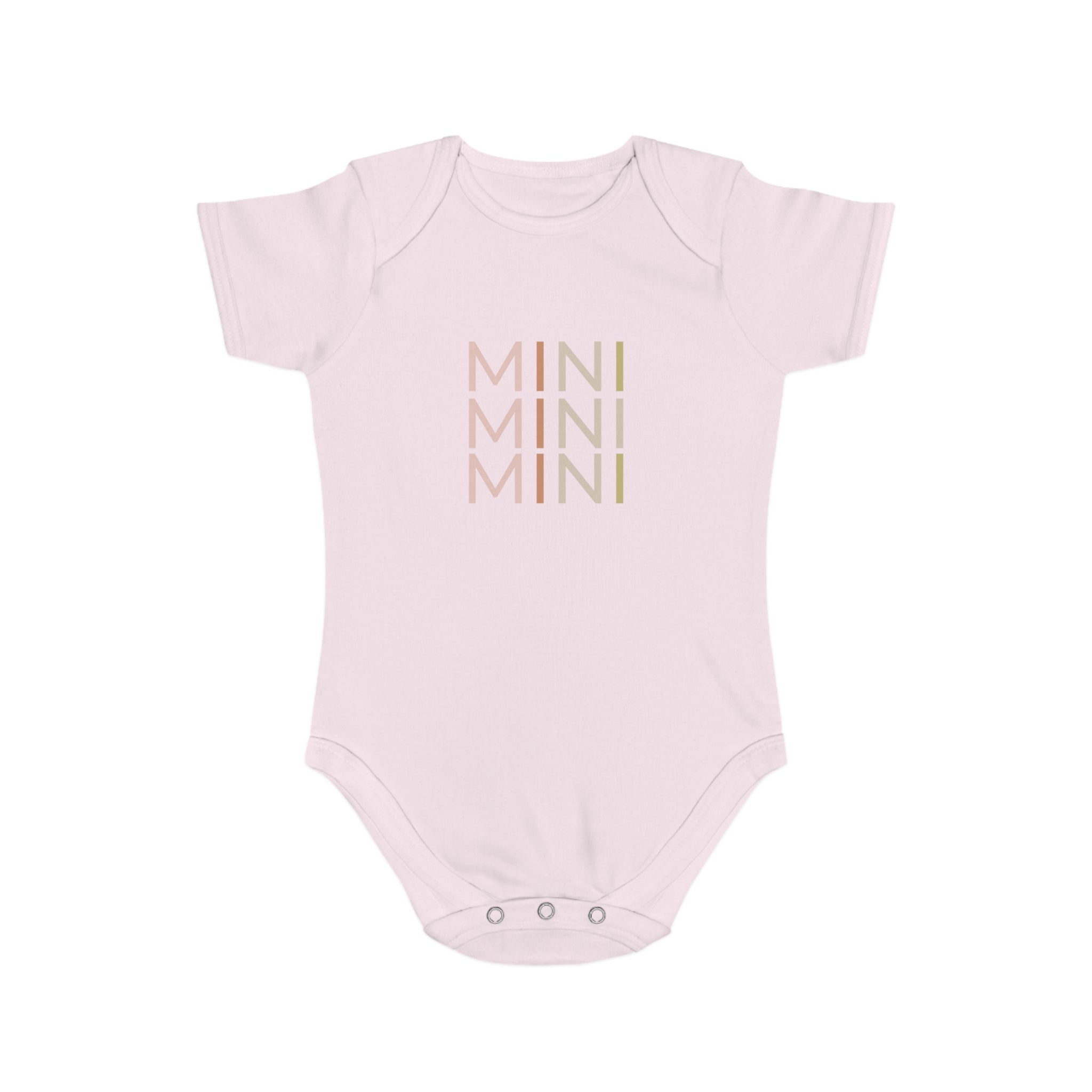 Cute baby onesie with mini print
