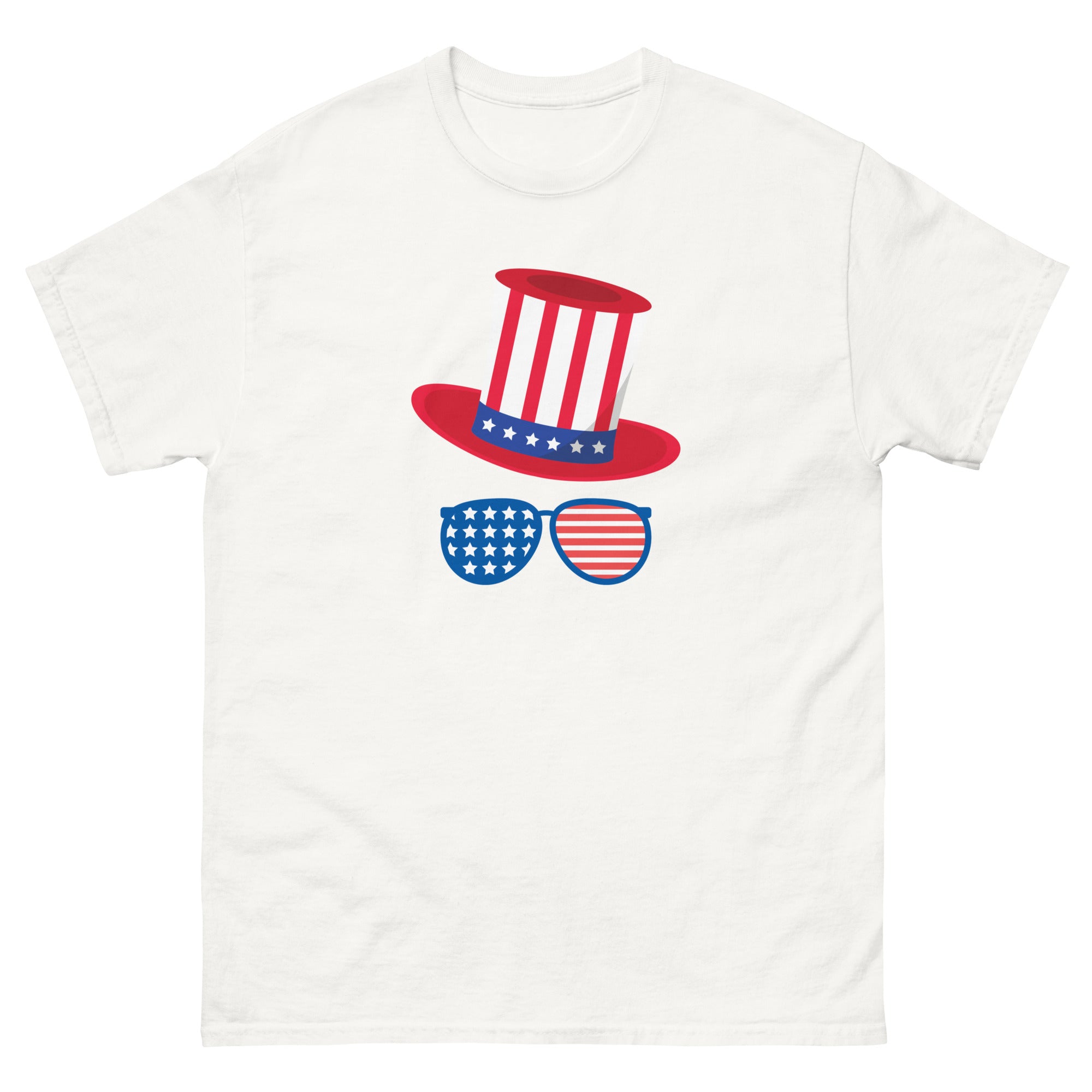 Men's shirt for coordinated family look during 4th of july or memorial day celebrations