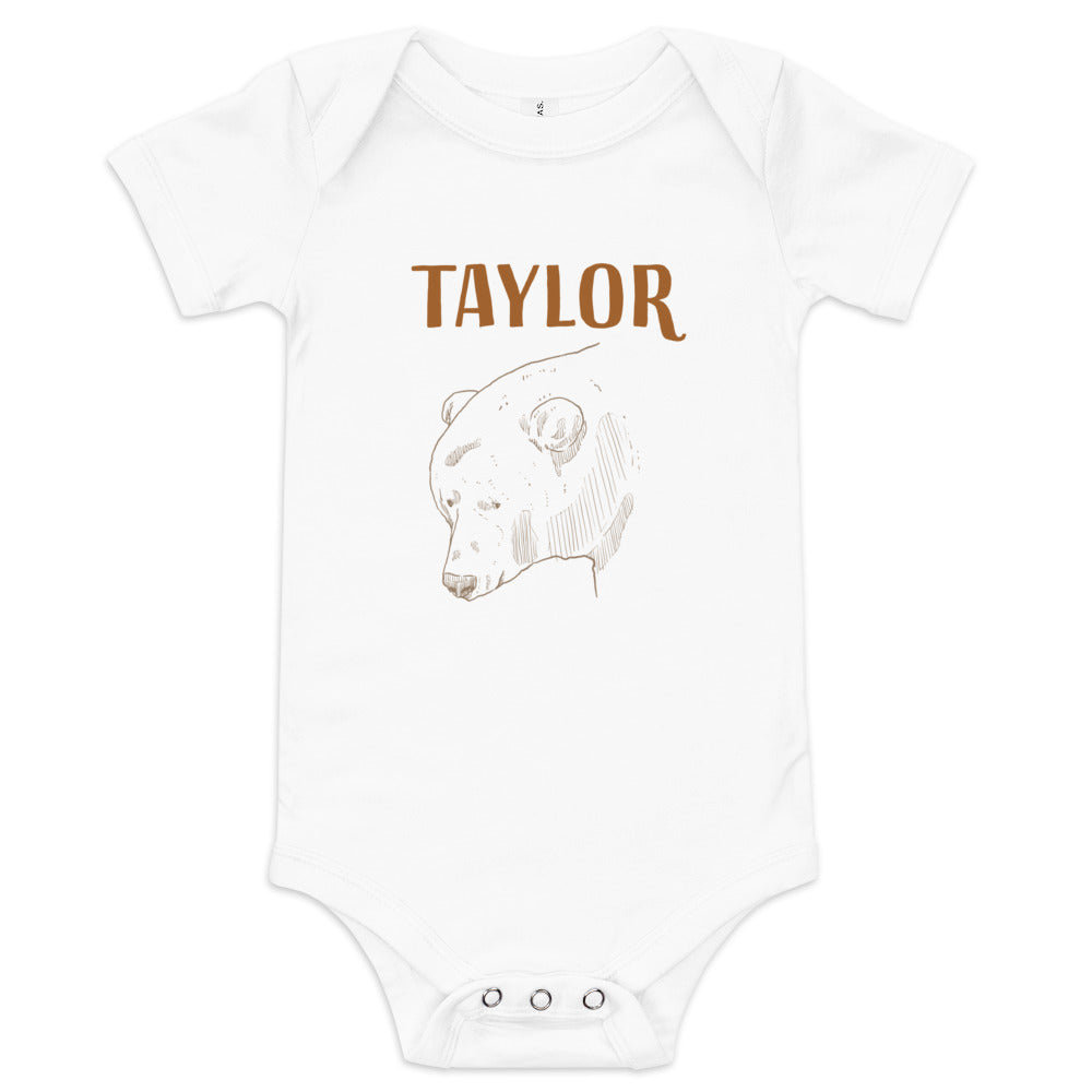 Kids onesie with a cute bear design