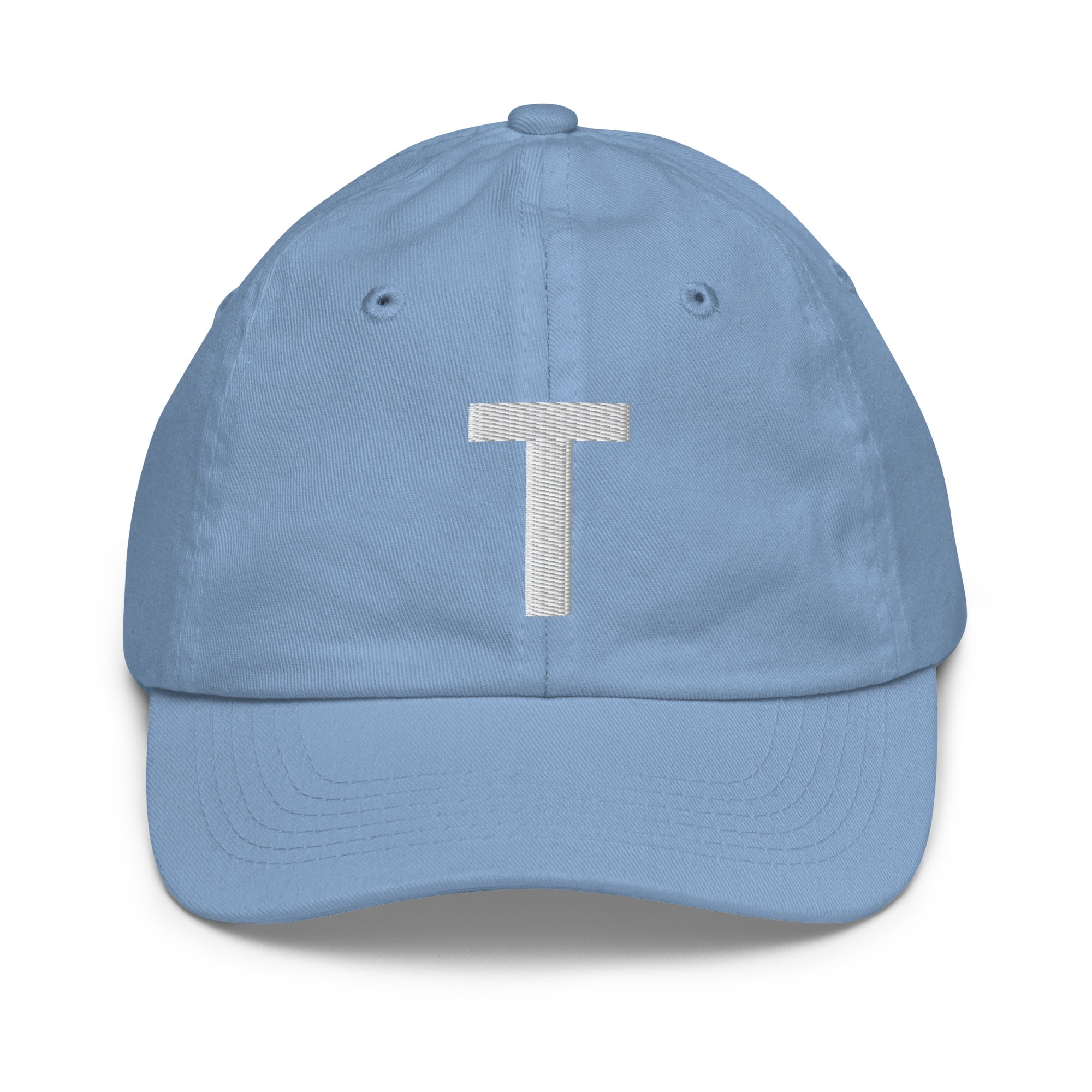 Personalized initial embroidered kids hat