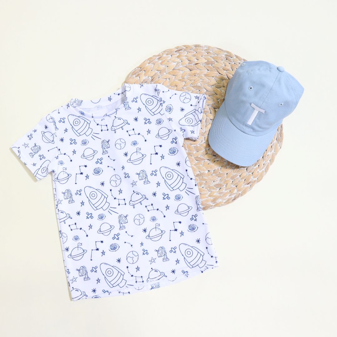 Personalized kids hat with embroidered initial