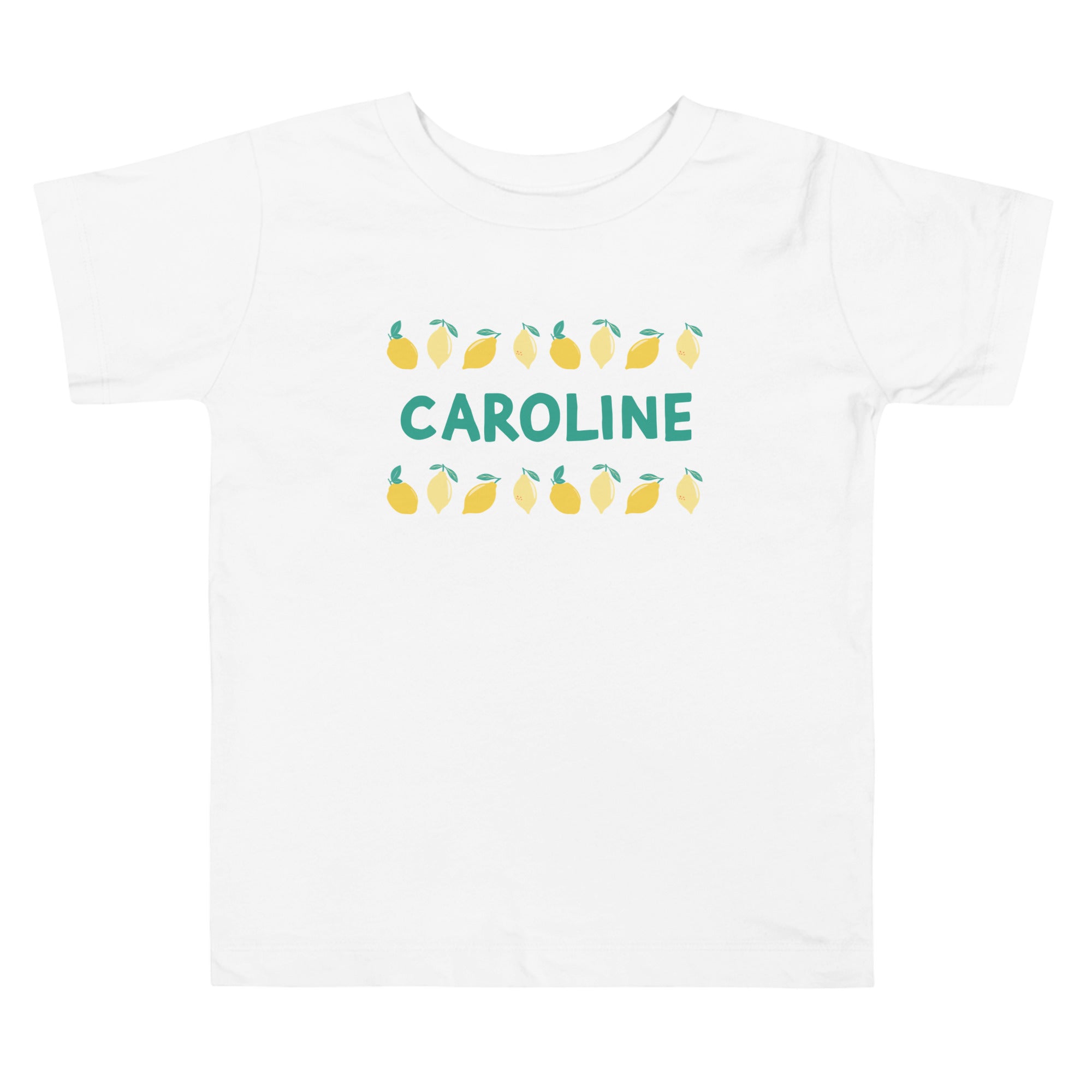 Personalized kids tee with cute lemons