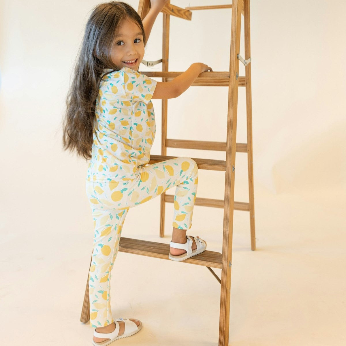 summer cute set with lemons for kids and toddlers