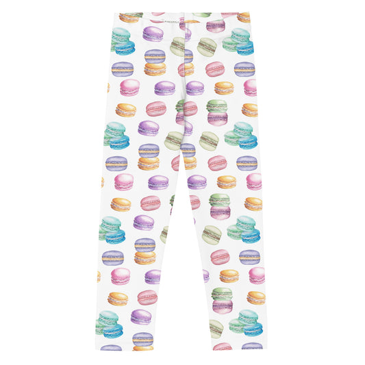Kids leggings with macarons