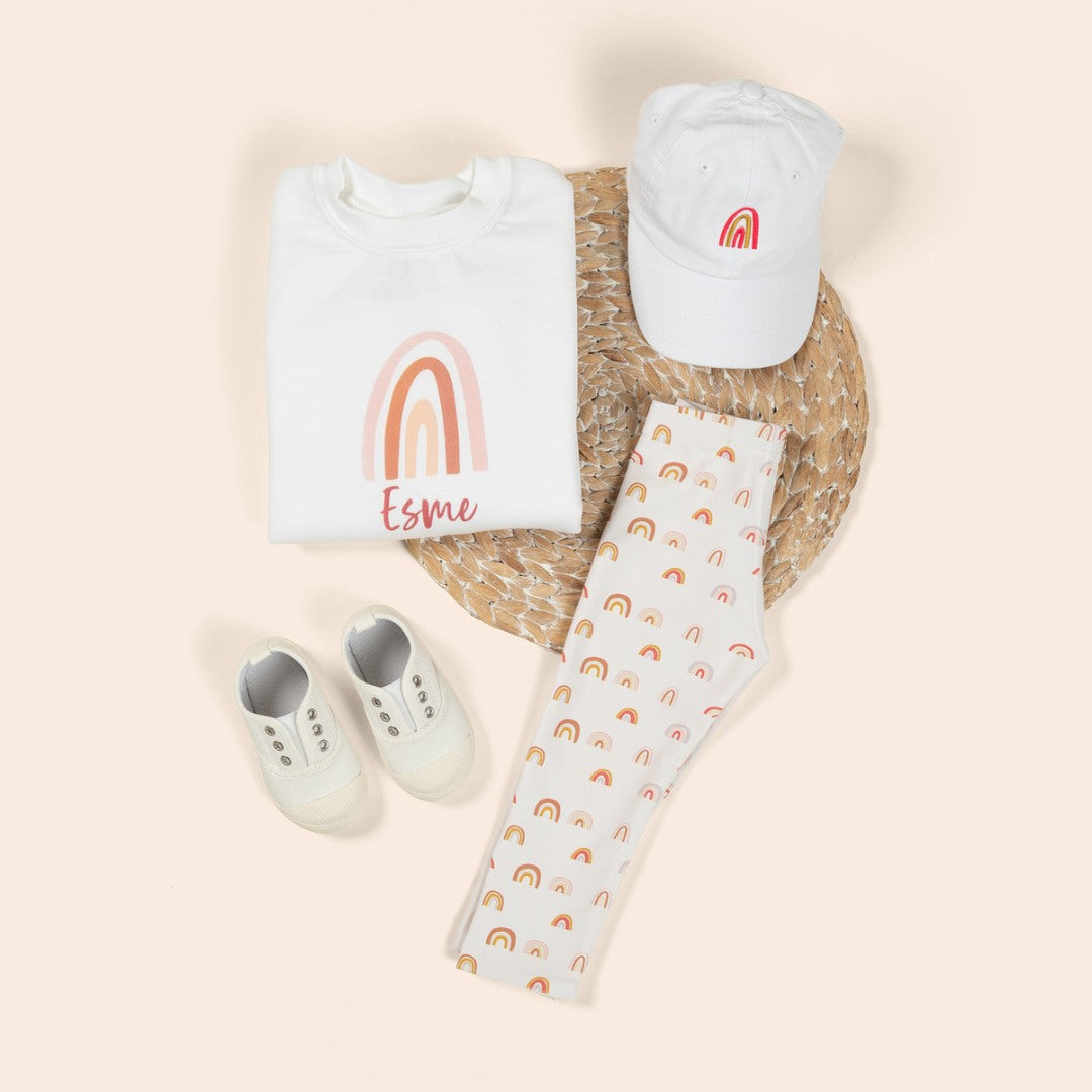 toddler and kids set with rainbows