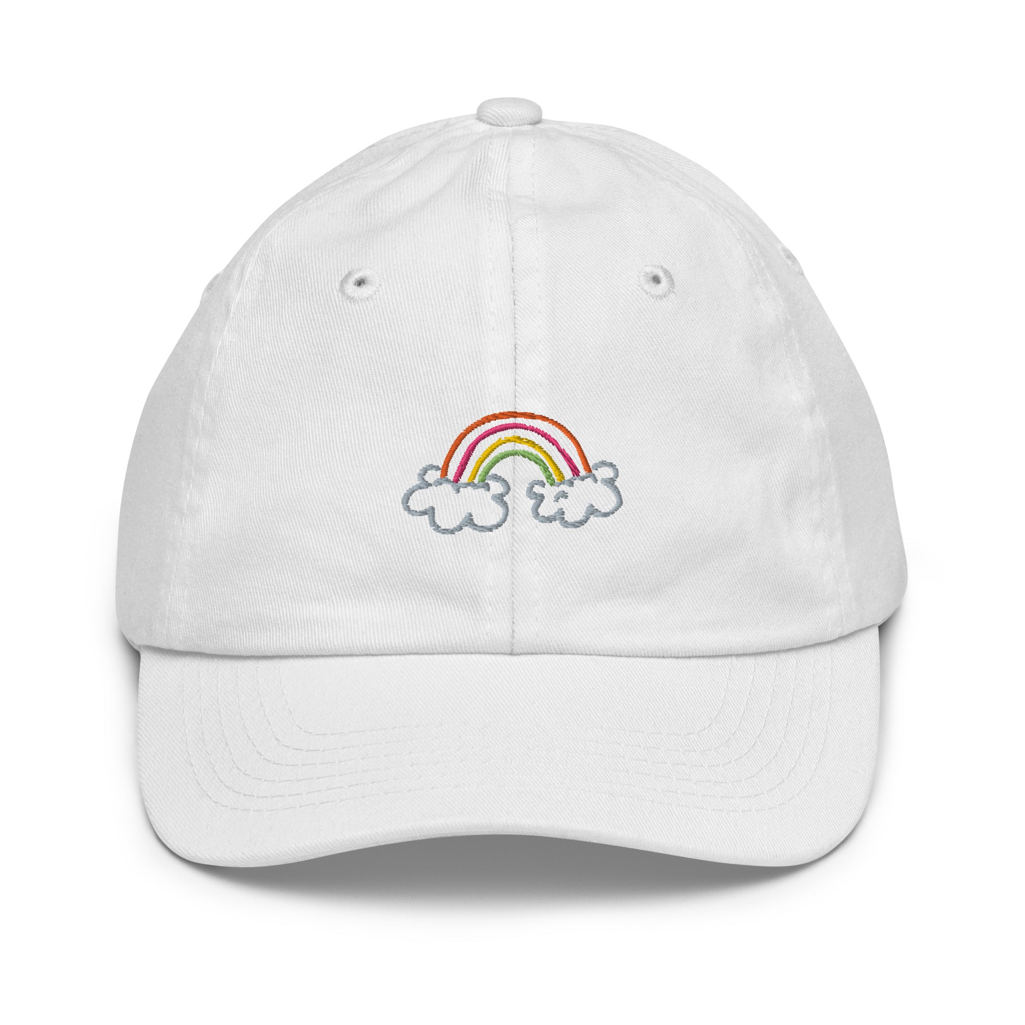 Kids hat with a rainbow