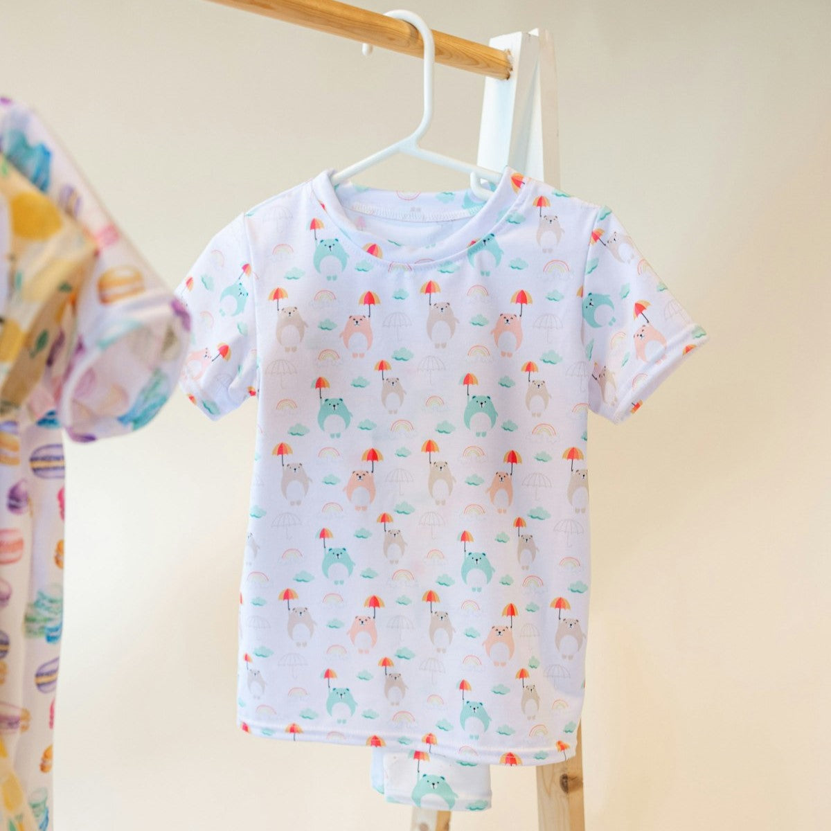hanging shirt with cute bears