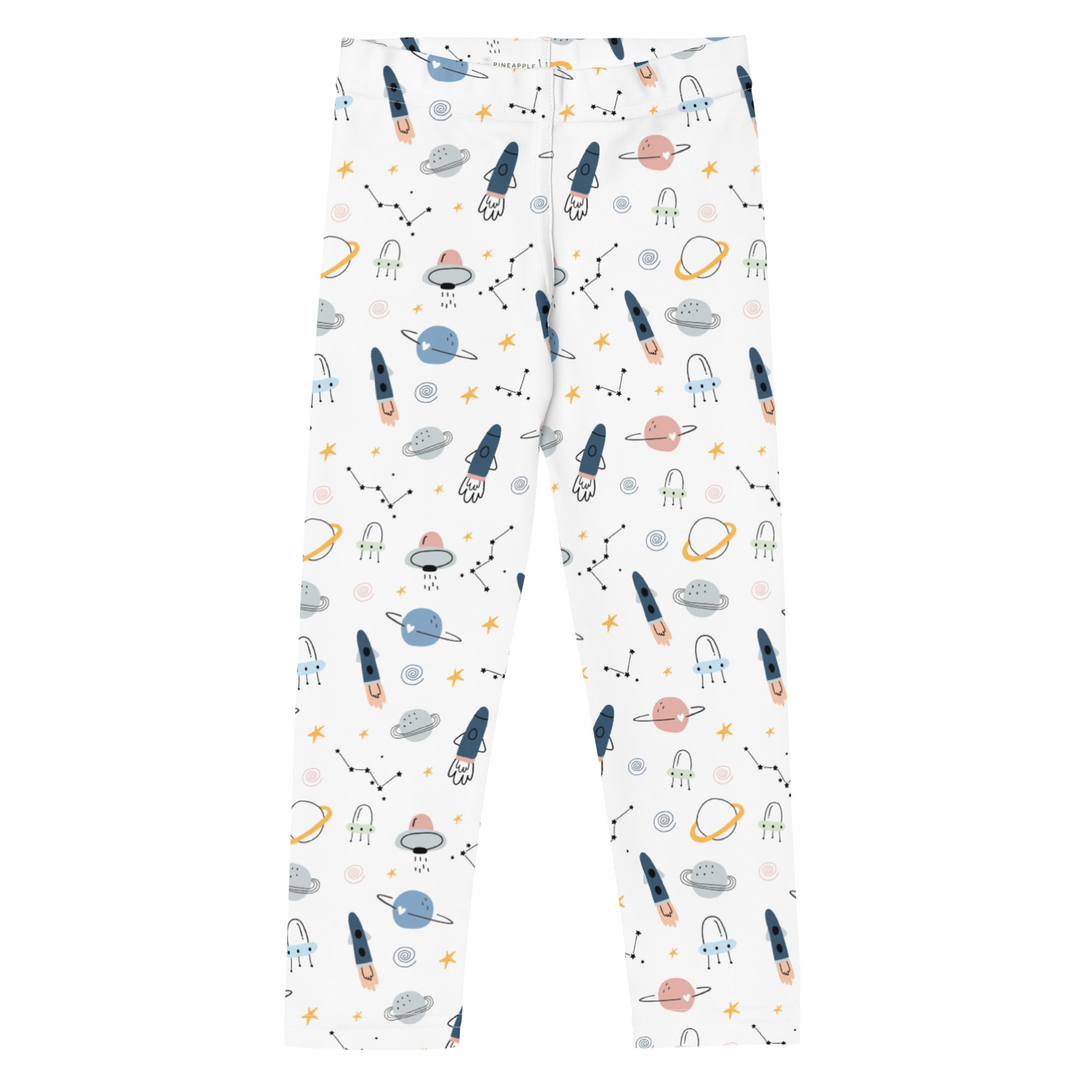 Multicolor rocket ship leggings for kids