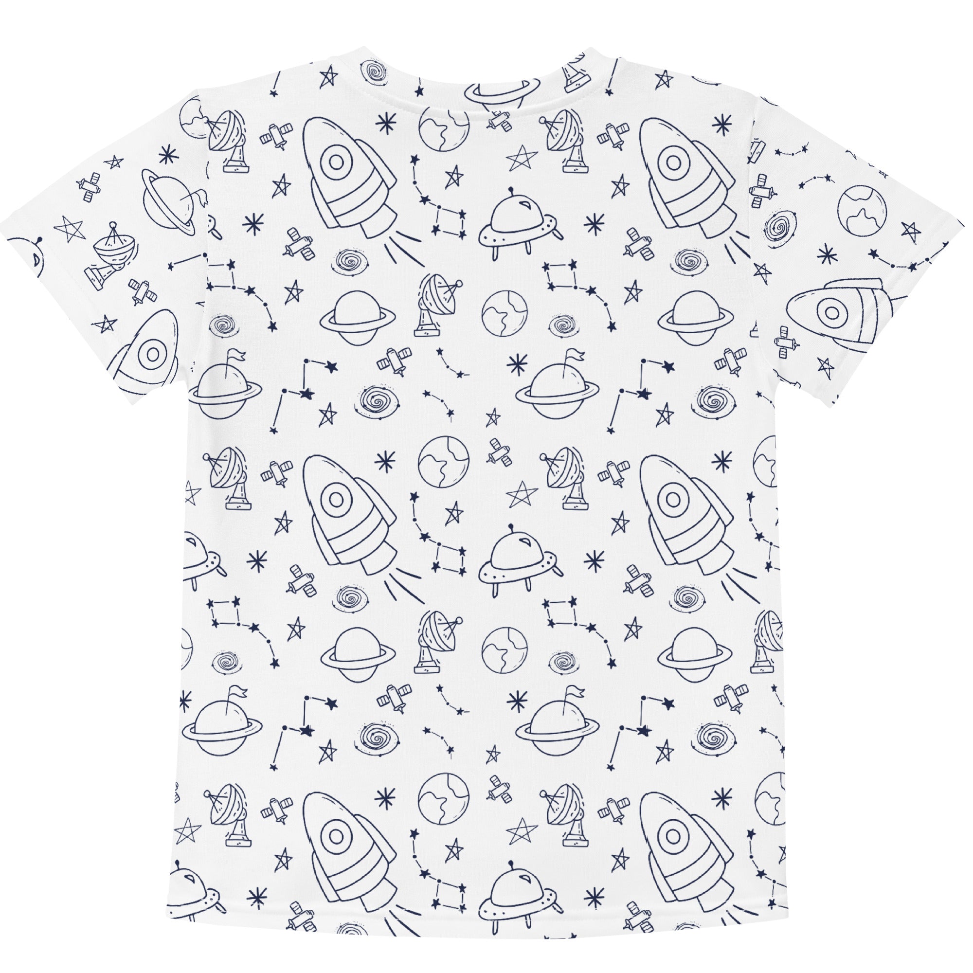 Tshirt with kids with space design