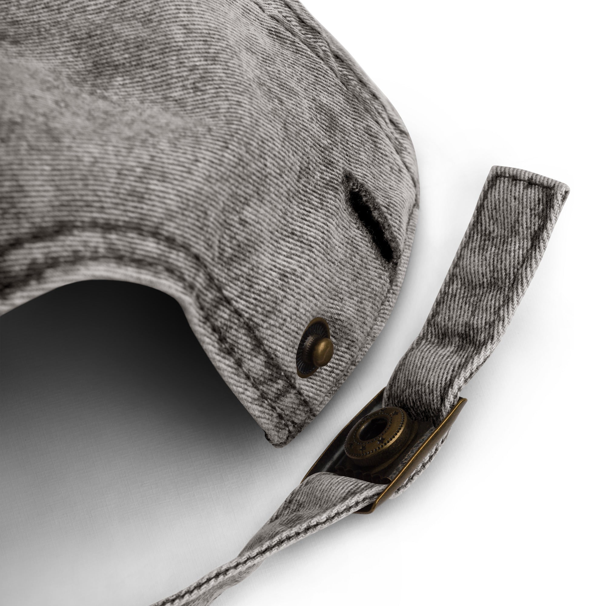 Detail of a vintage grey cap