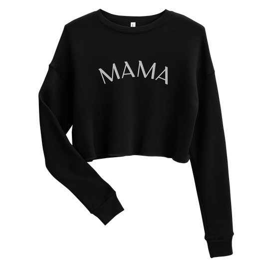 Women's mama sweatshirt in black