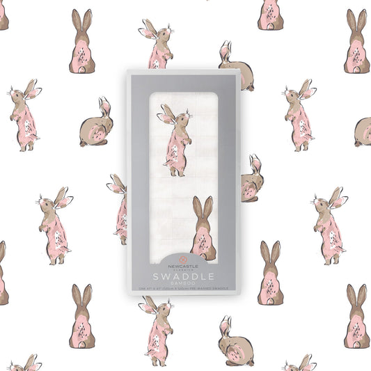 Cute swaddle for babies with bunnies