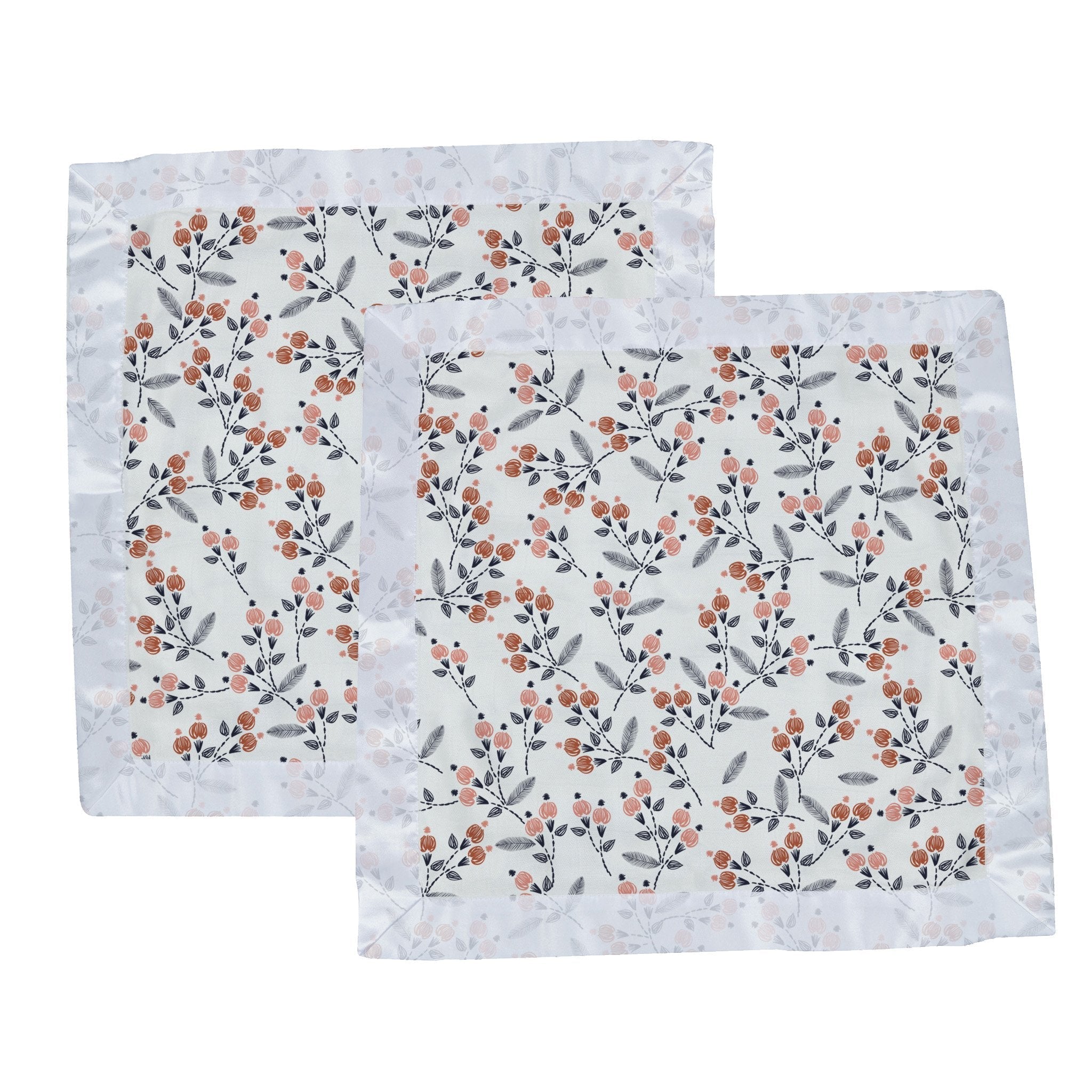 Set of two security blankets for babies