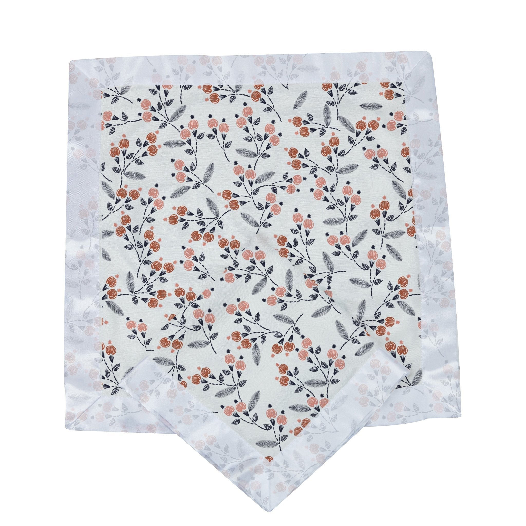 Beautiful baby security blankie with flowers