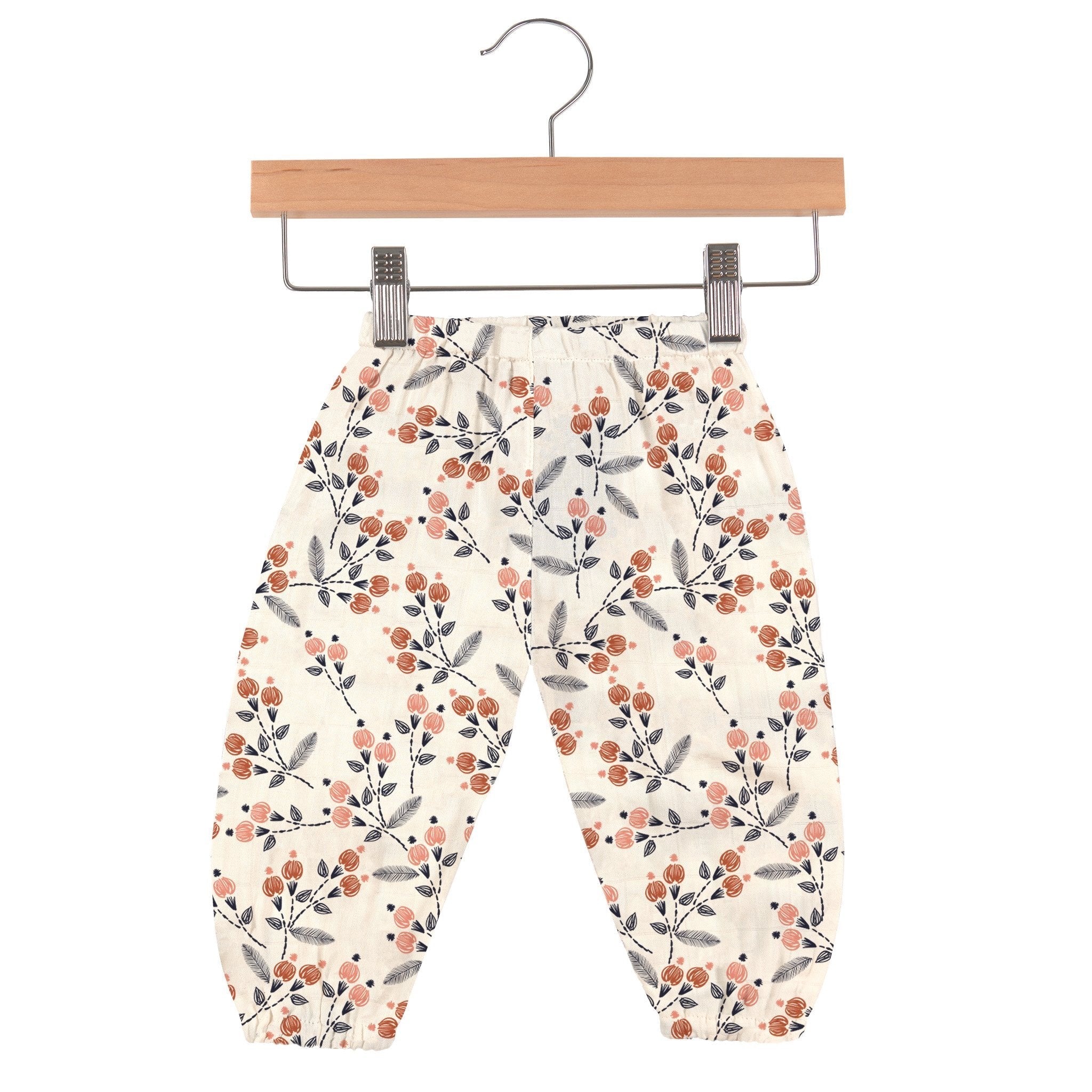 baby pants with flowers from bamboo