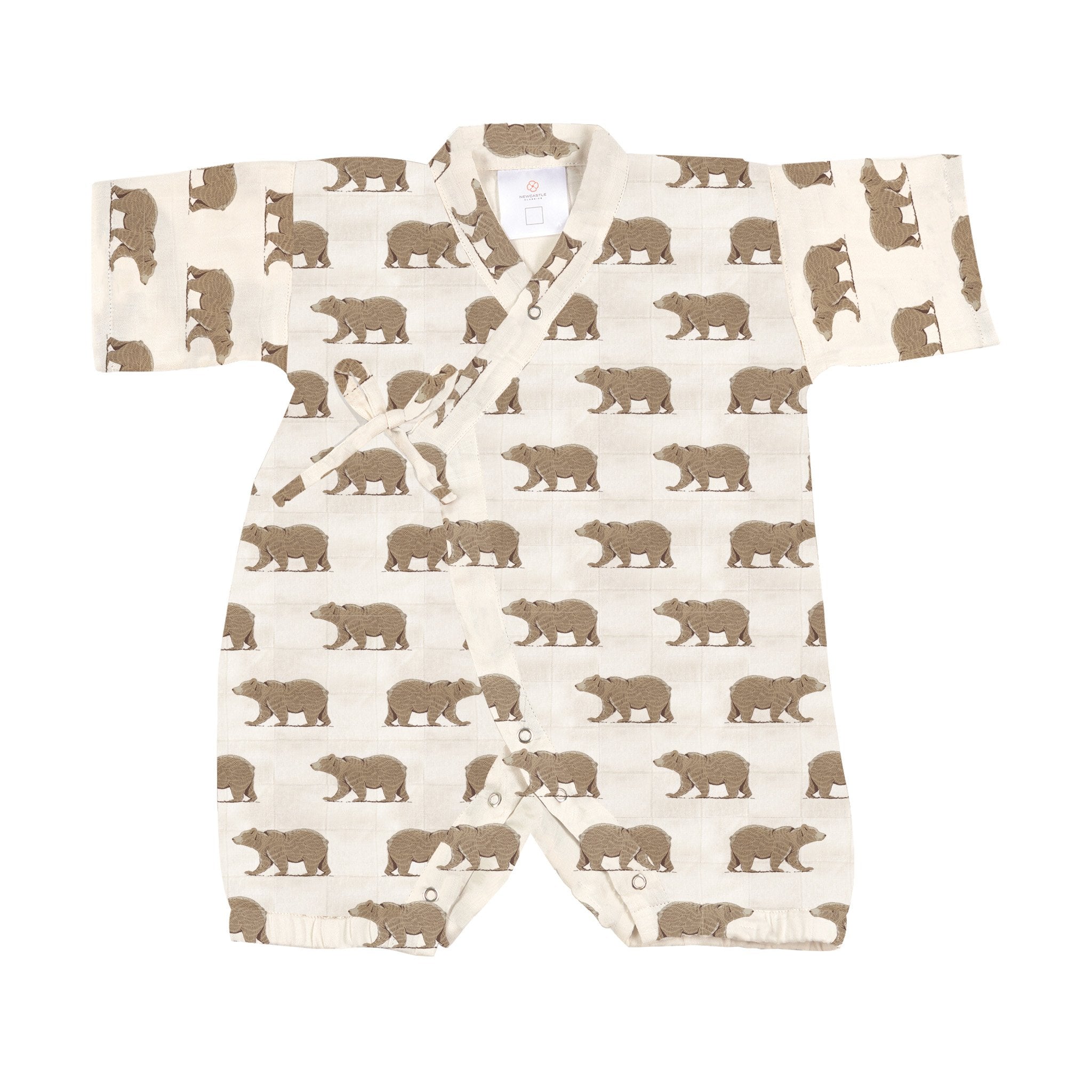 Bamboo jumpsuit for babies with bears