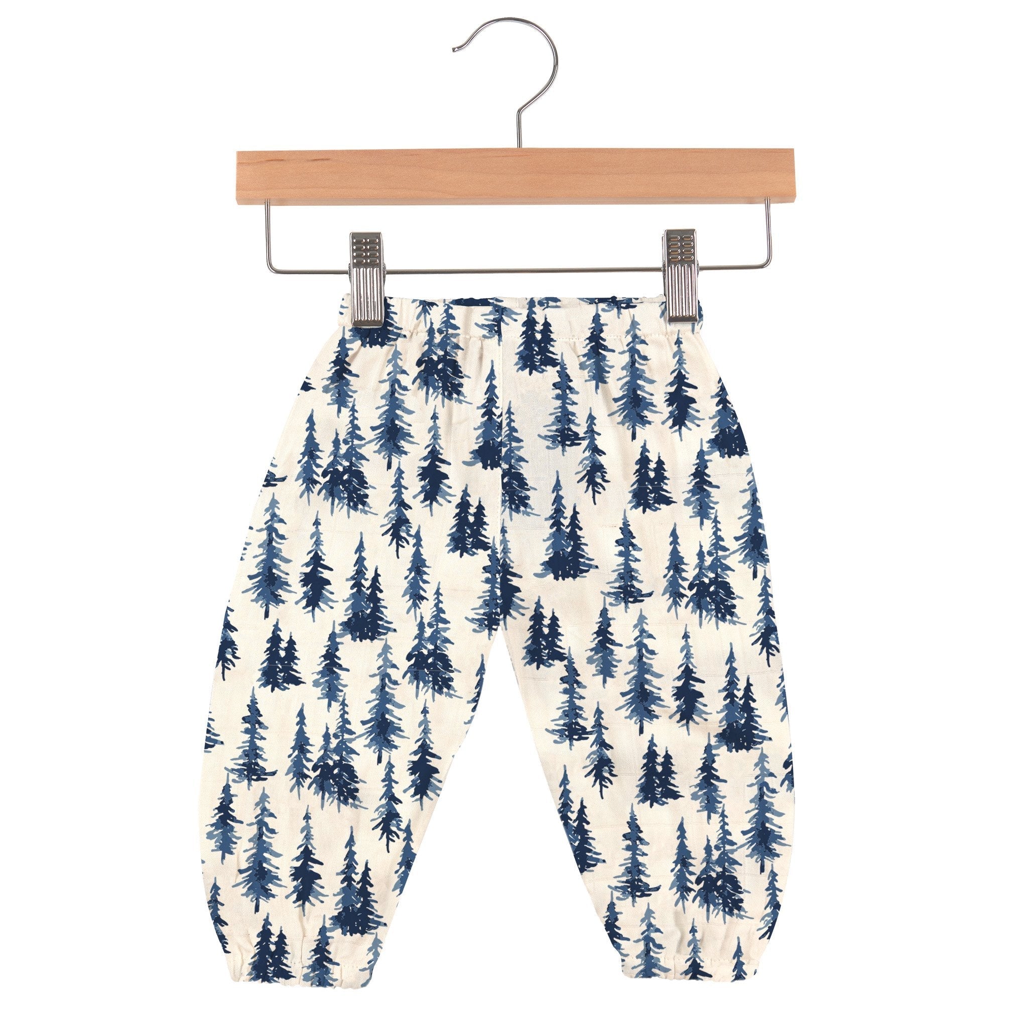 Baby pants from bamboo with forest design