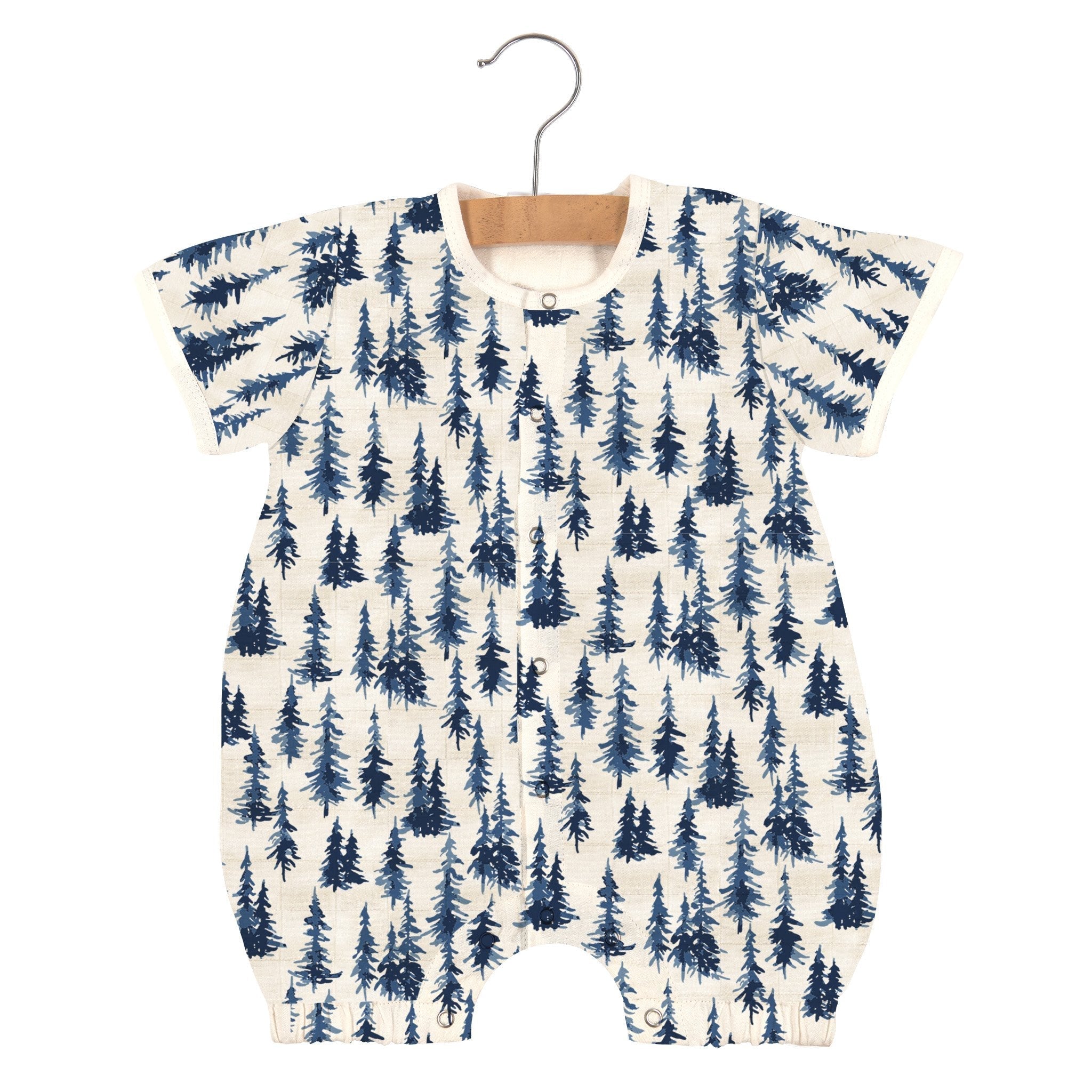 Mini romper with forest design