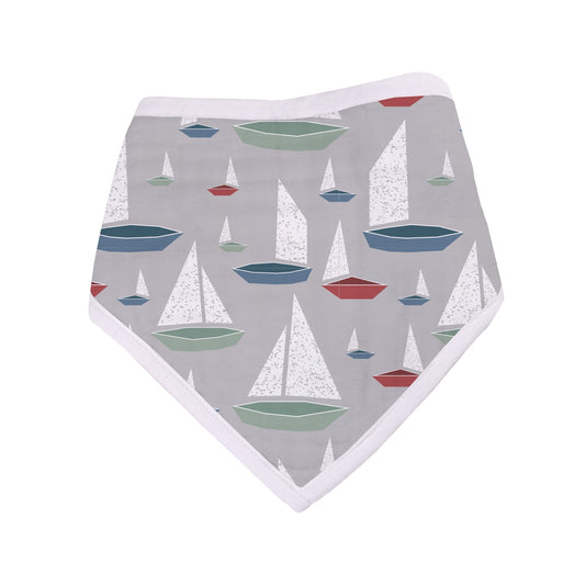 Bamboo bandana bib with sails