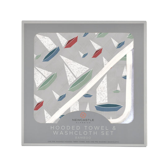 Packaging of a set sail set for babies