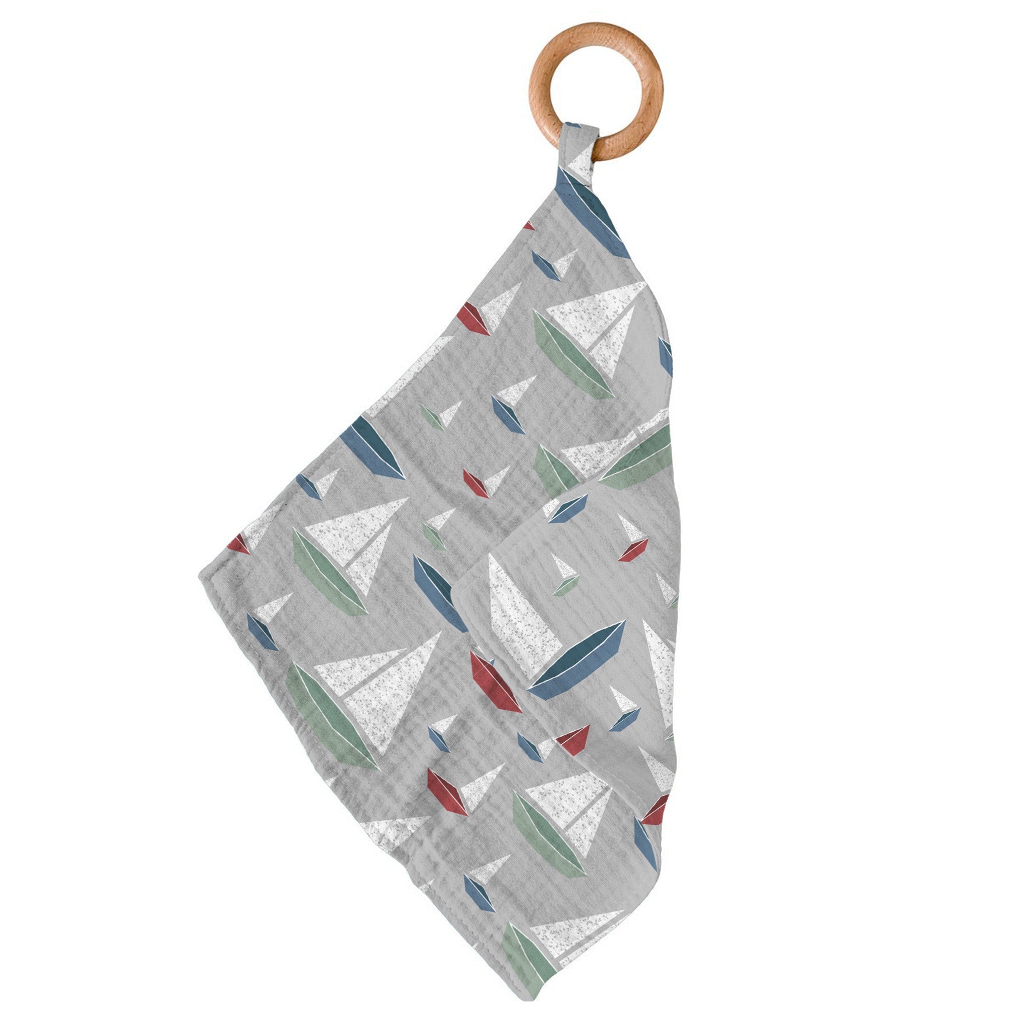 Baby teether with sail boats