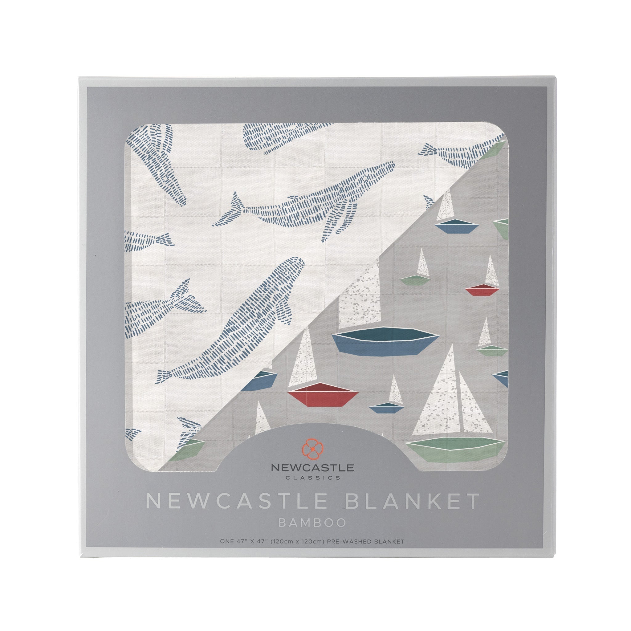 Reversible bamboo blanket for babies