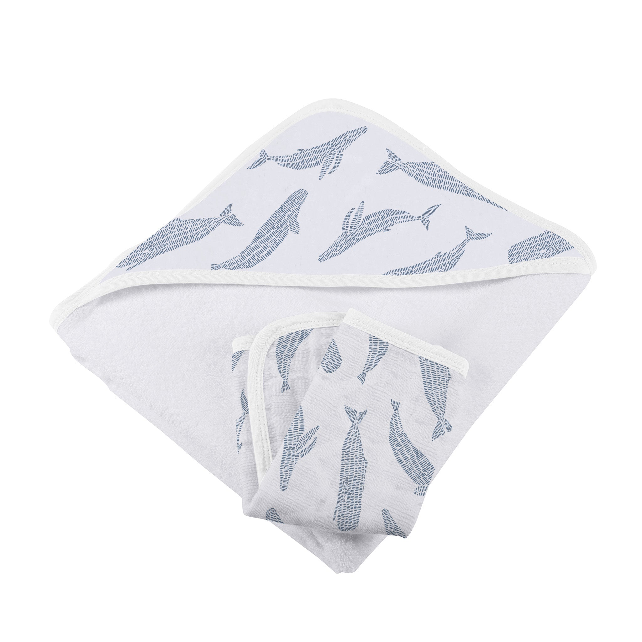 Set of whale towels
