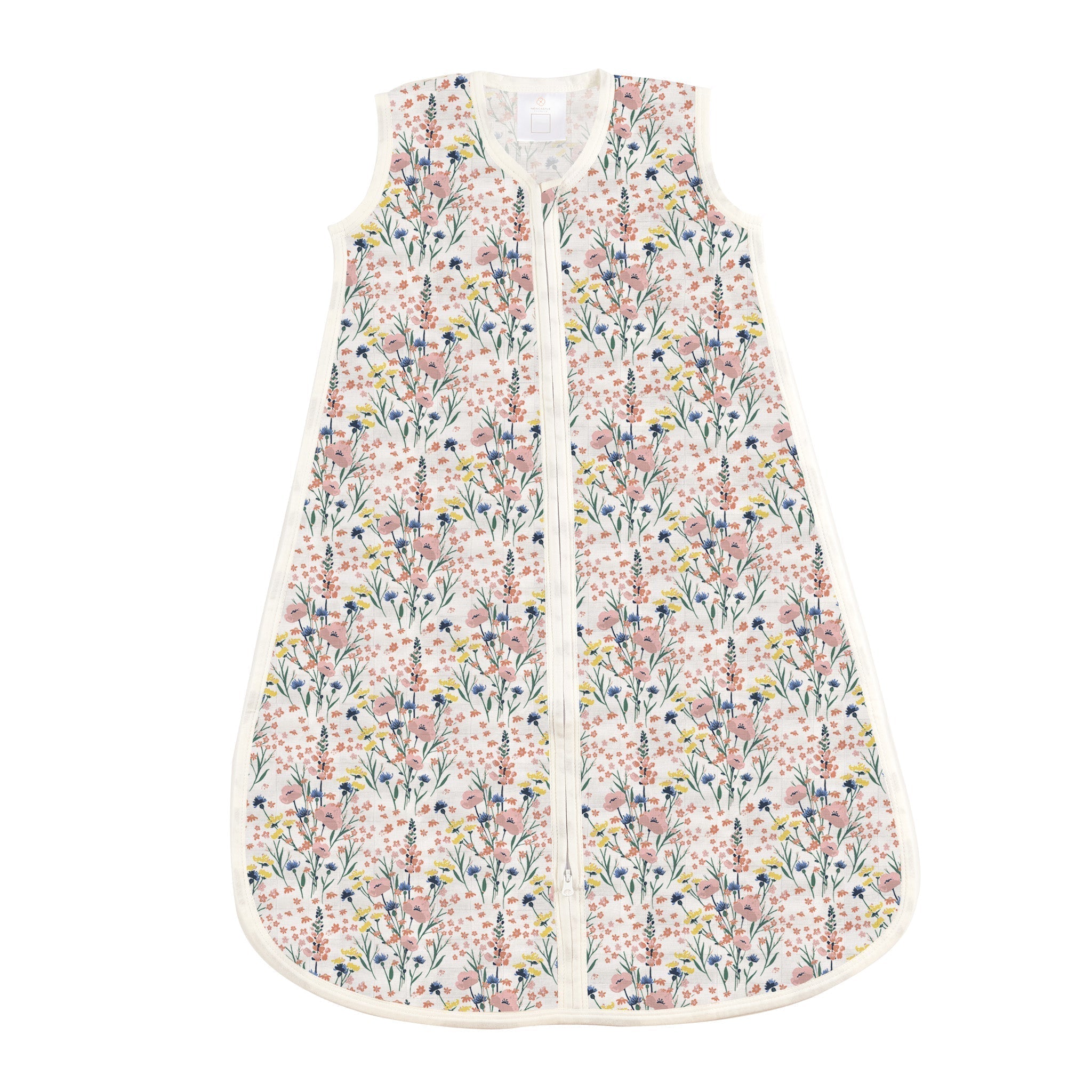 Baby sleep sack with beautiful wildflowers
